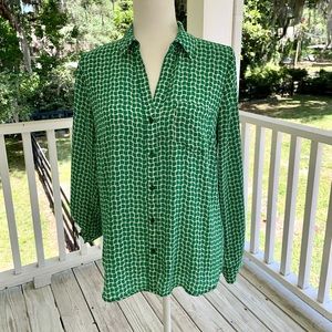 The Limited Ladies Green Long Sleeve Top